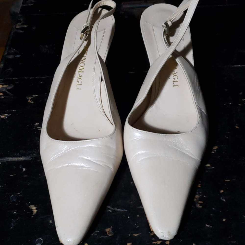 Bruno Magli heeled sling backs.